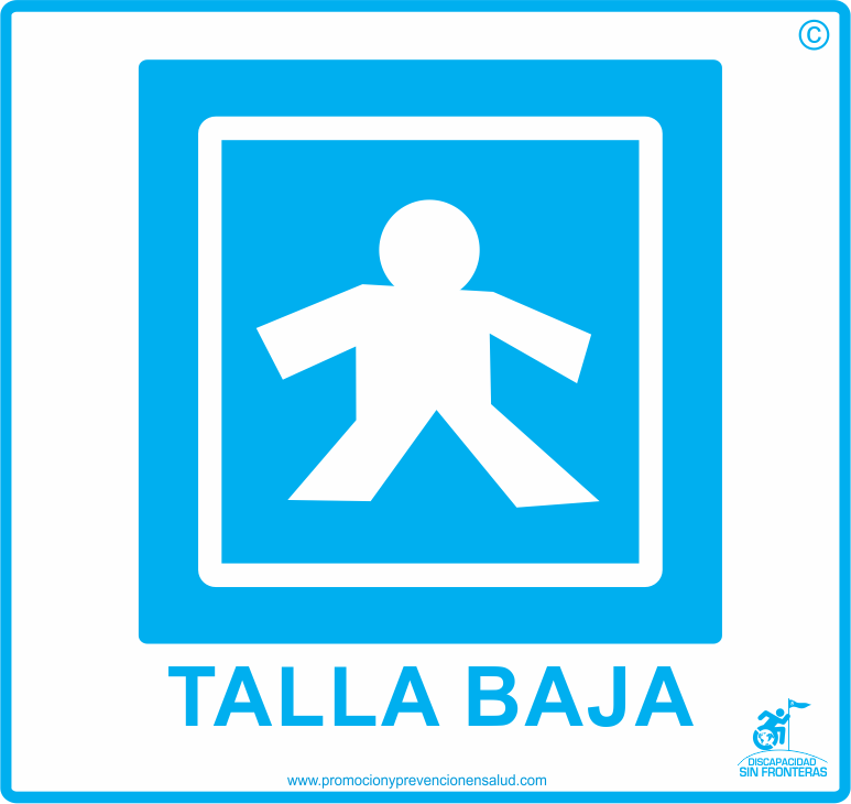 logos discapacidades talla baja discapacidad sin fronteras